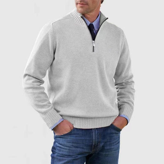 MAGLIONE CON MEZZA ZIP