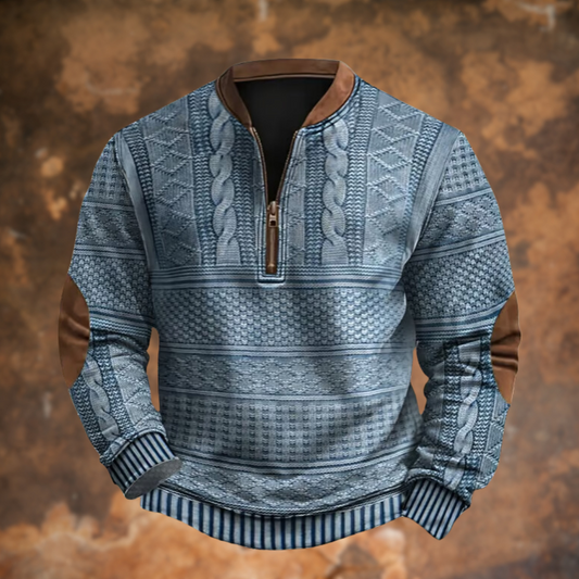 Maglione Zip Retrò