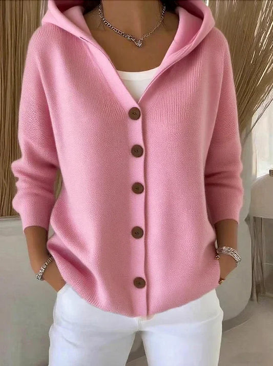 Cardigan con cappuccio alla moda