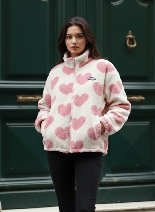 Giacca reversibile a cuore